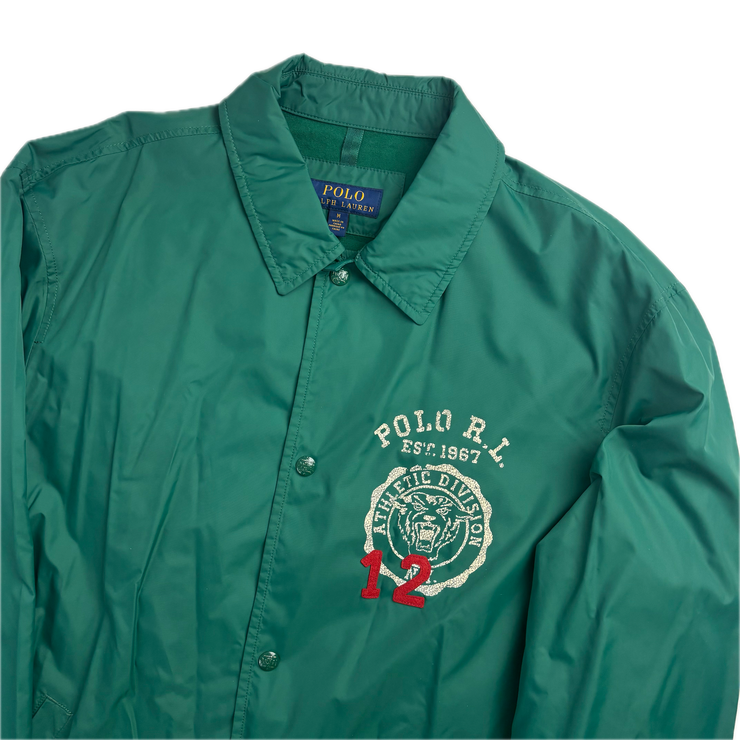 Green Polo Boosters Coach Jacket - M