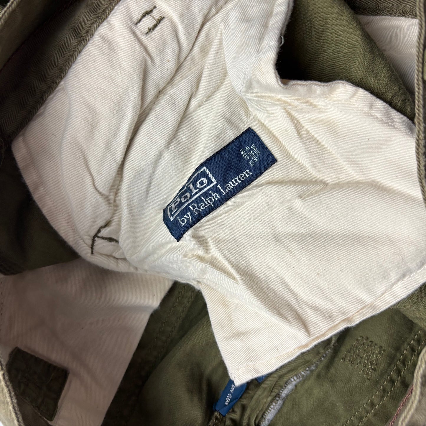 Polo Ralph Lauren Olive Green Cargo Trouser Utility Pants - 36x30