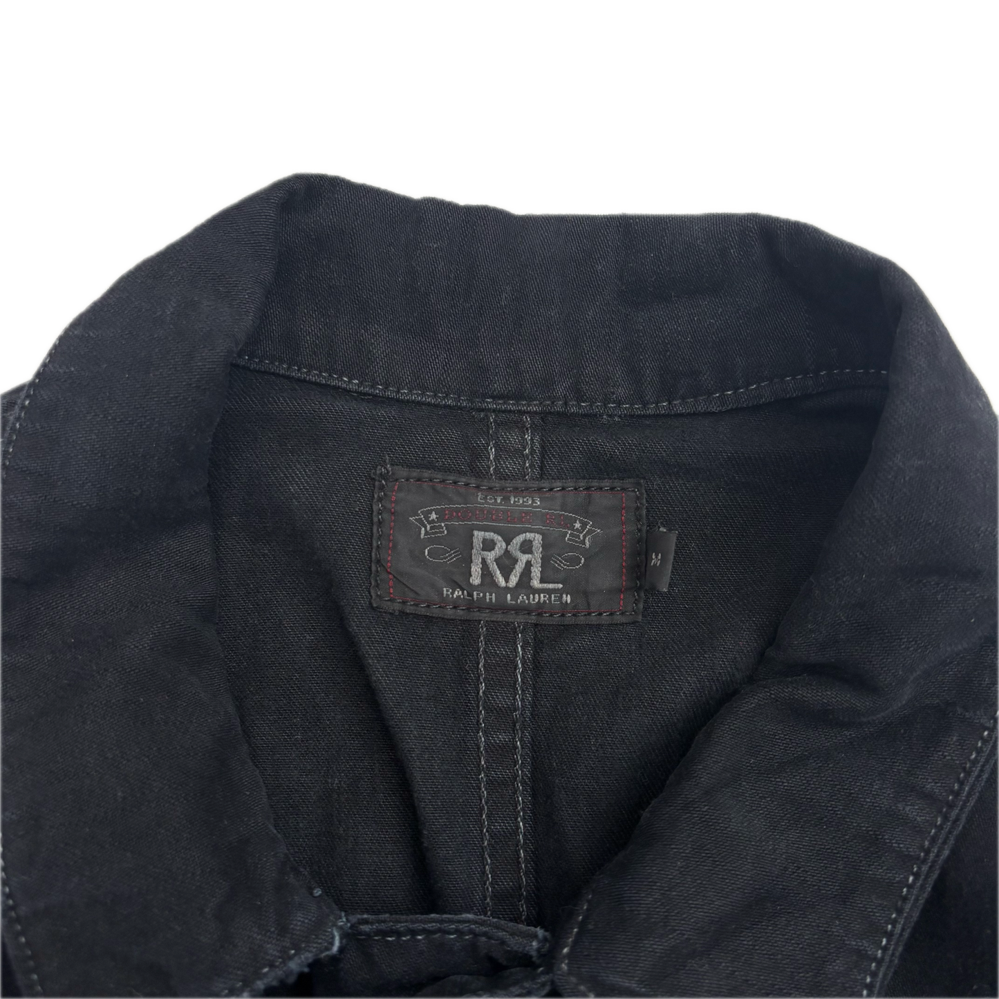 RRL Black Utility Chore Jacket - M
