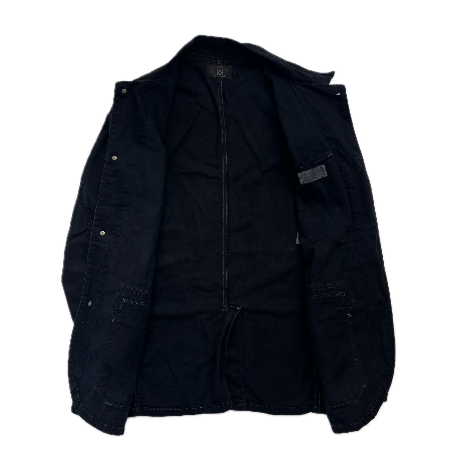 RRL Black Utility Chore Jacket - M