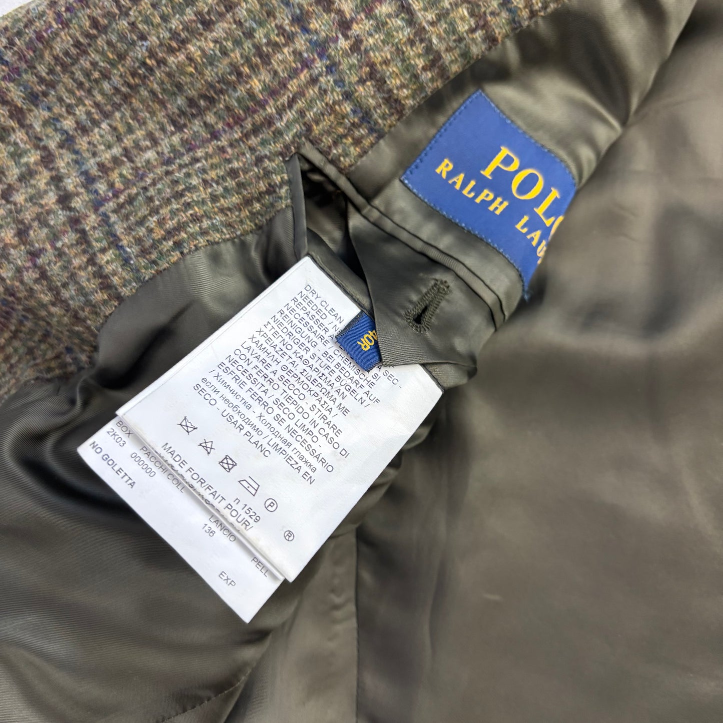 Polo Ralph Lauren Green Tweed Blazer Glen Plaid (Wool) - 40R