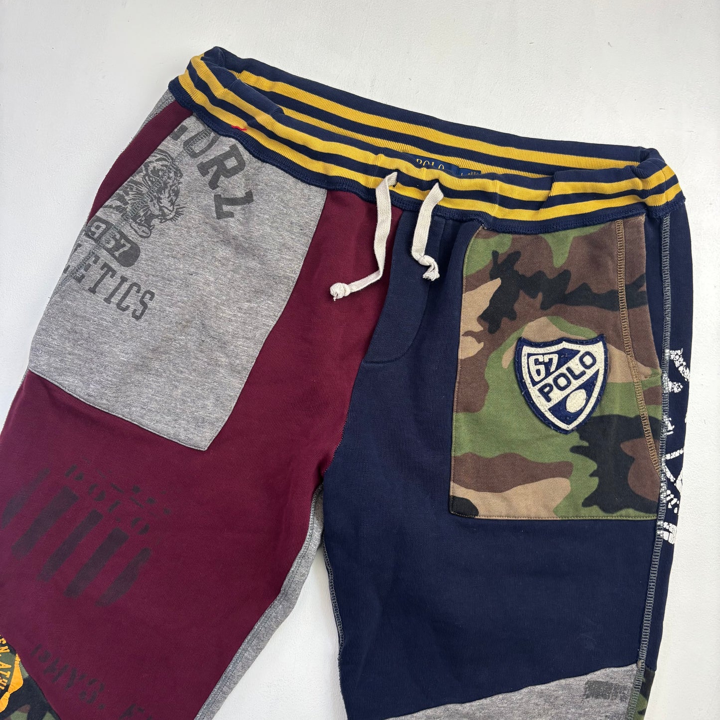 Polo Ralph Lauren Varsity Patchwork Joggers Track Pants - L