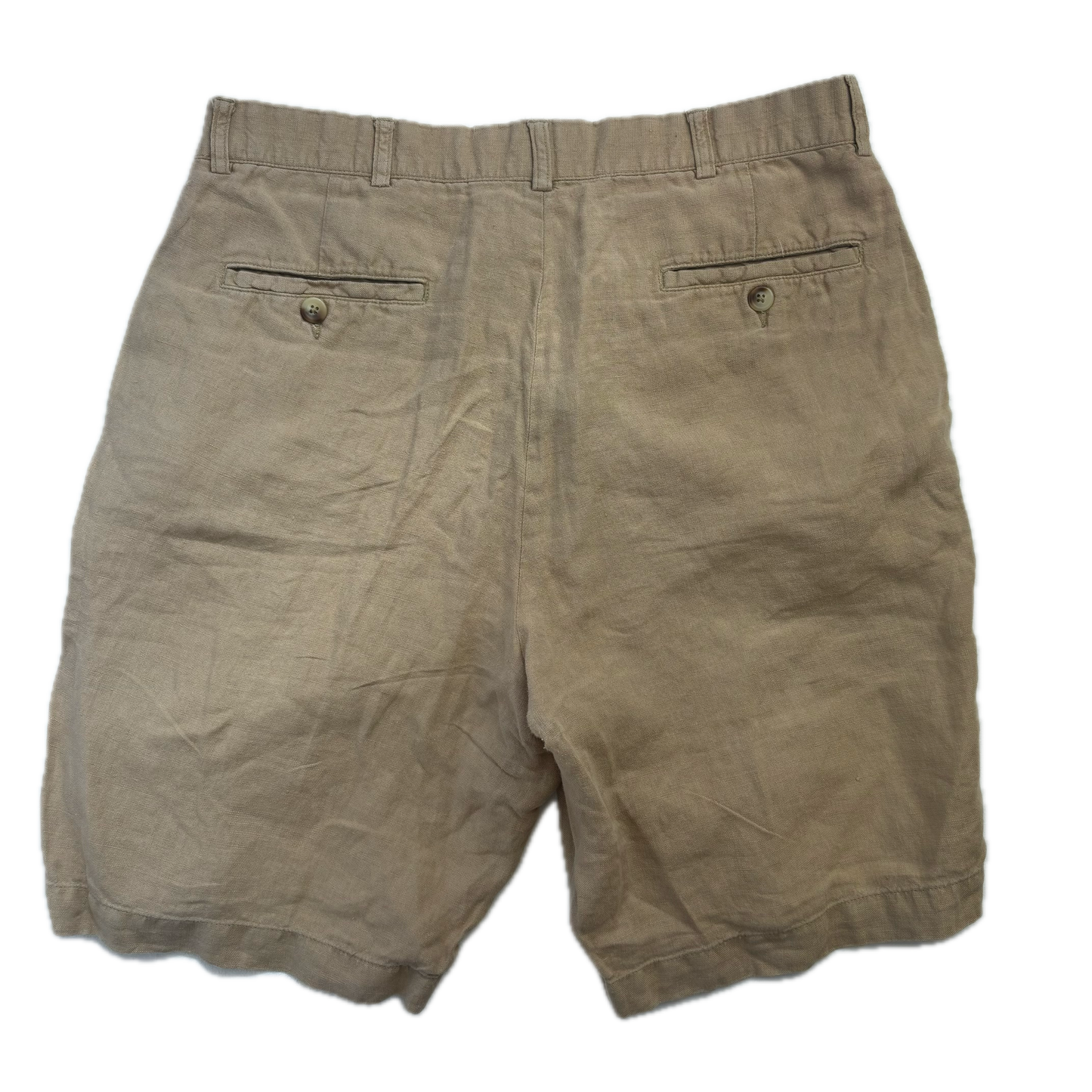 Beige Linen Shorts Willis - 31.5"