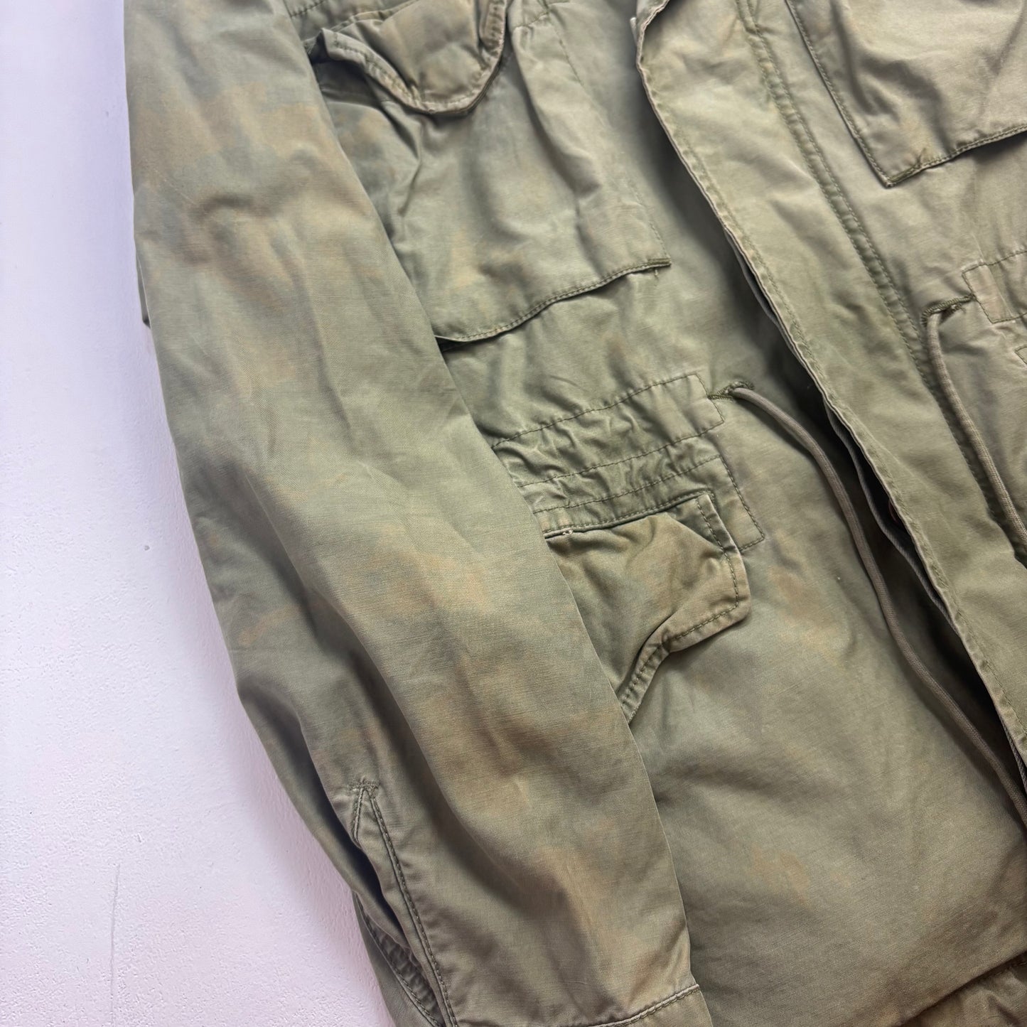 Green Army Military Parka - S