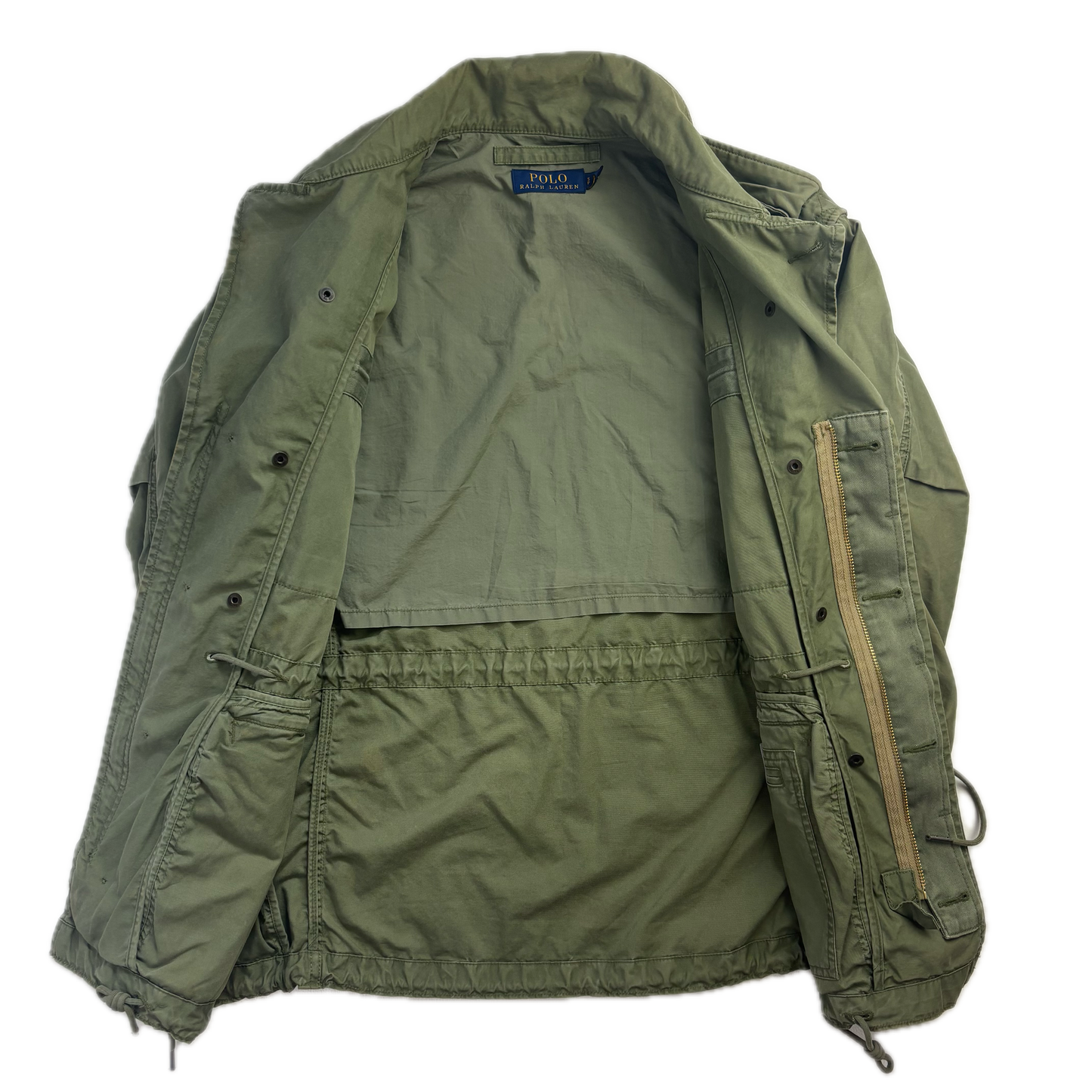 Green Army Military Parka - S