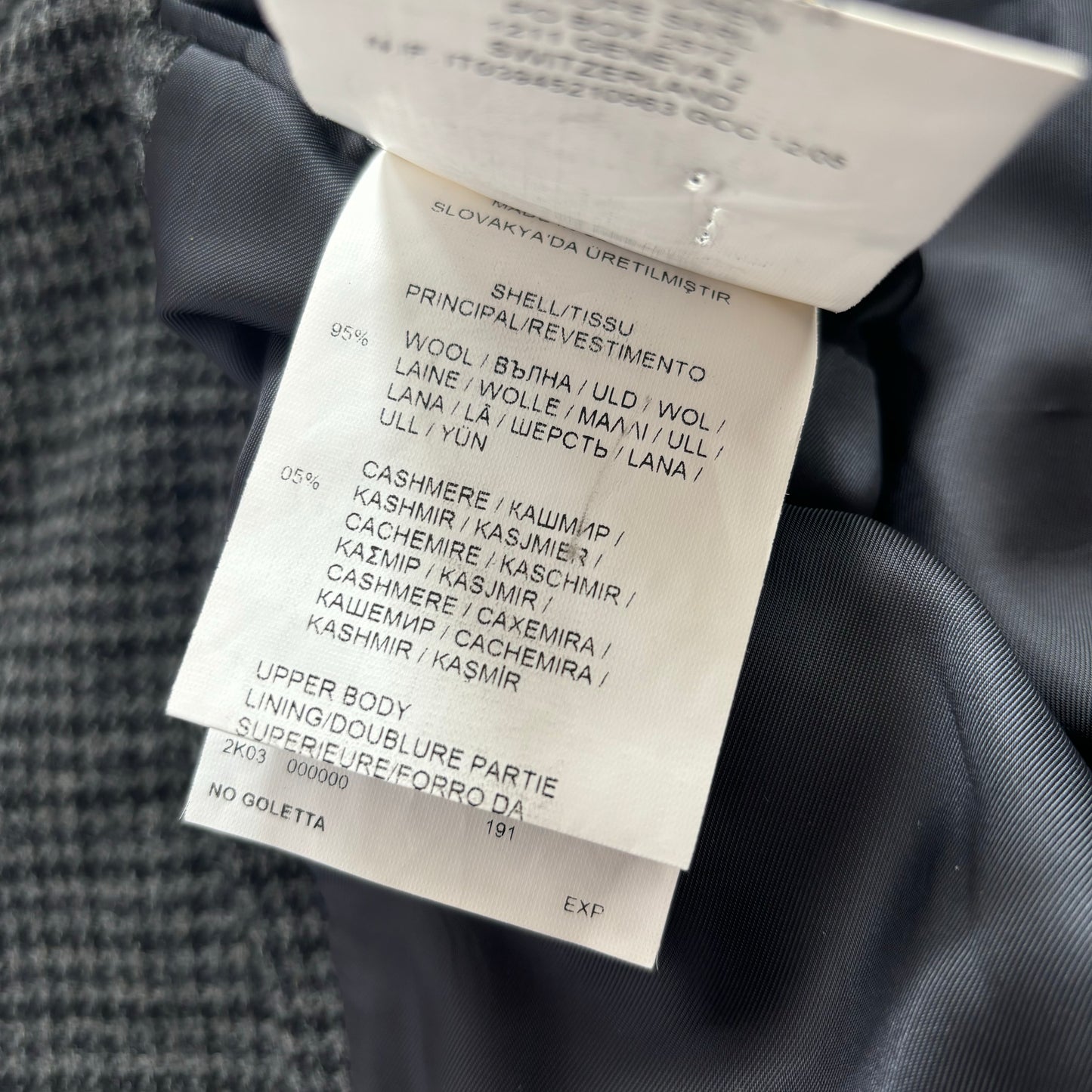 Polo Ralph Lauren Grey Houndstooth Blazer Sports Coat (Wool) - 44R