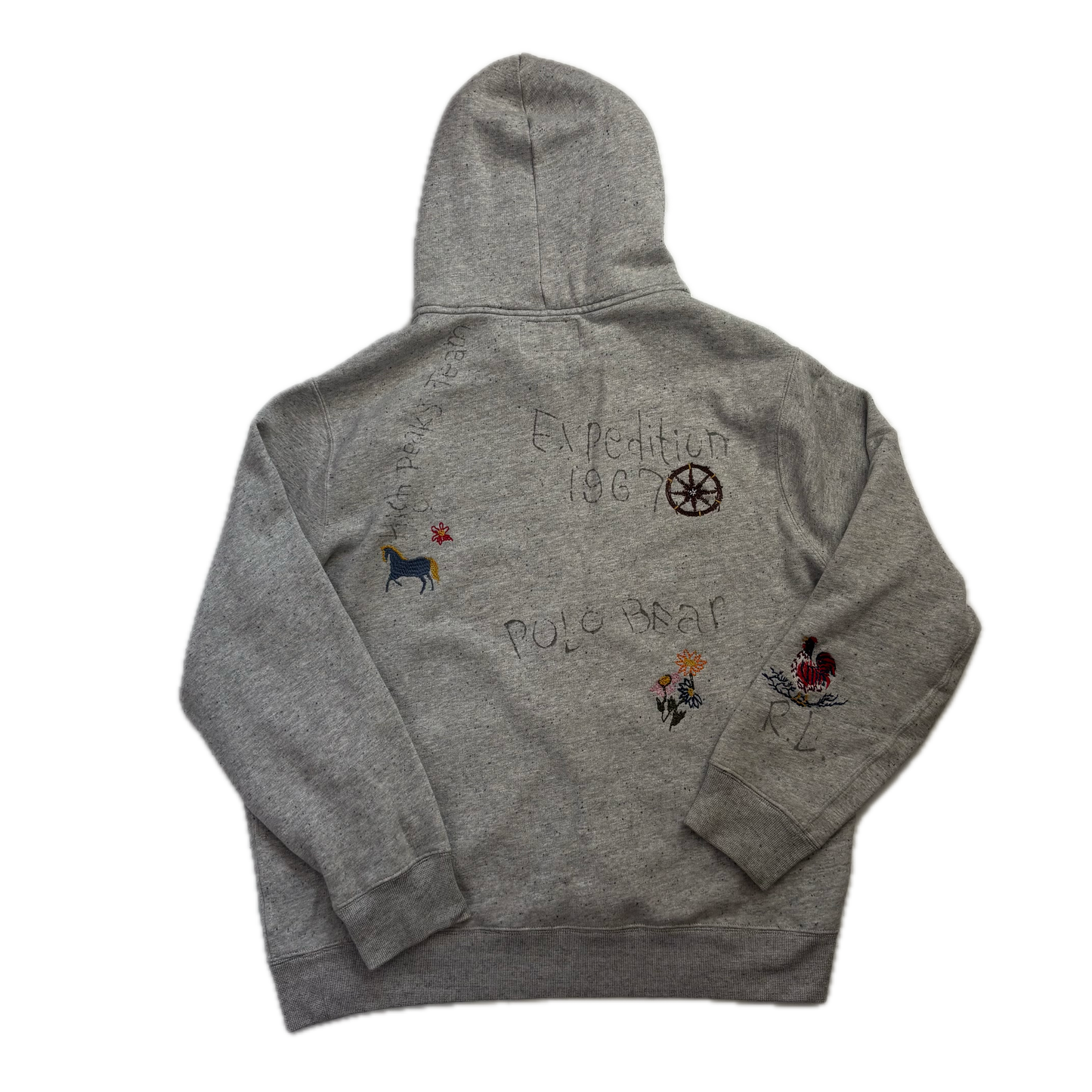 Polo Country Grey Bear Hoodie - L