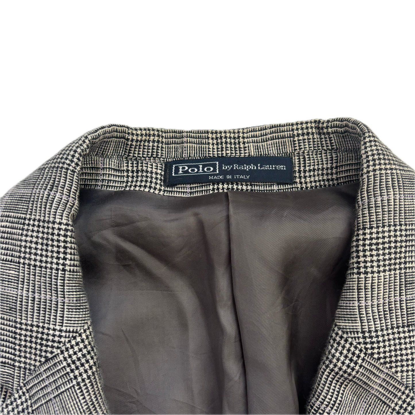 Grey Glen Plaid Check Suit Blazer & Trousers (Flax) - 42R