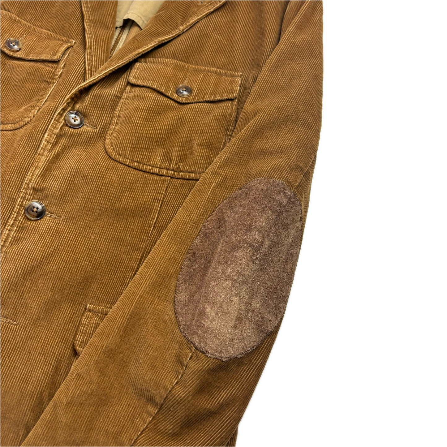 Polo Ralph Lauren Tan Corduroy Norfolk Blazer Sportscoat - 42R