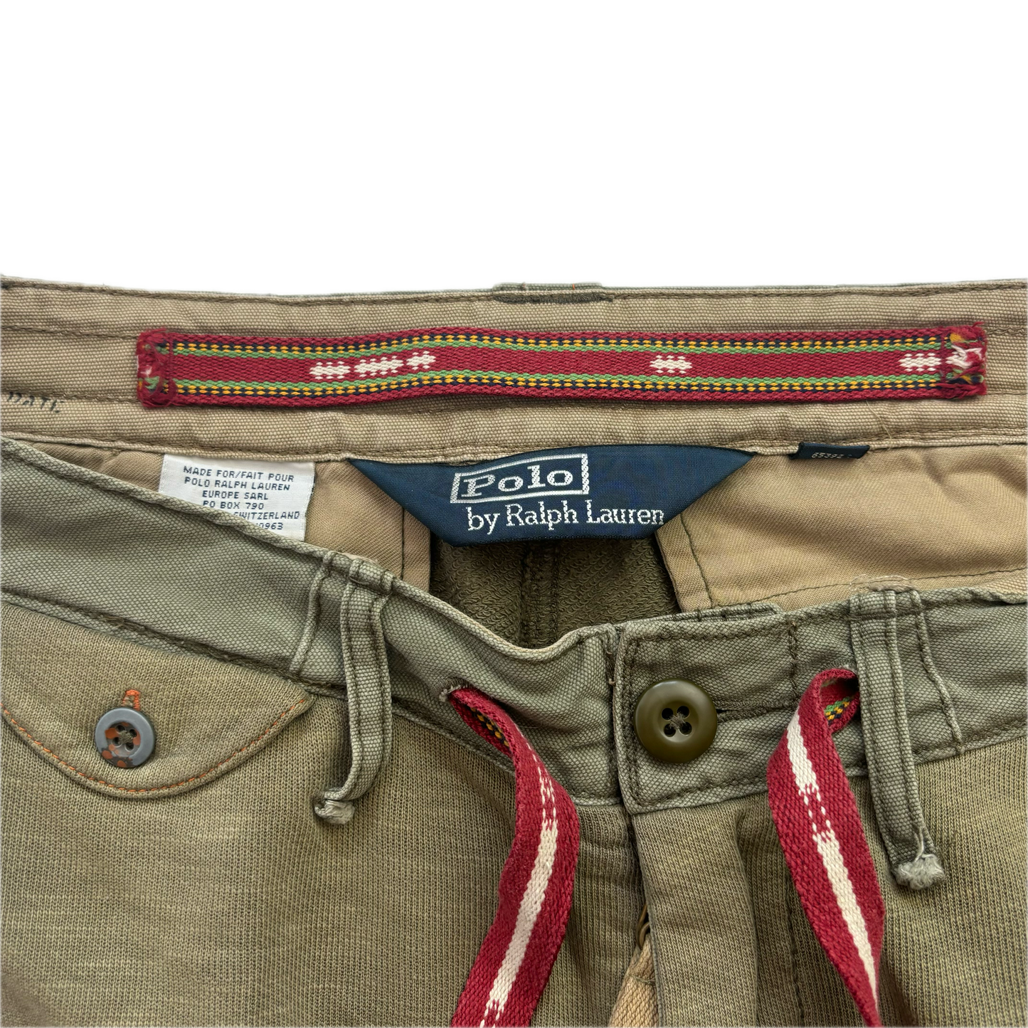 Olive Green Mountain Expedition Patch Shorts Himalayas - S