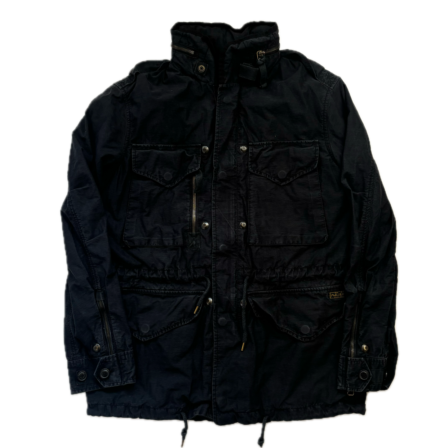 Polo Ralph Lauren Black Military Utility Jacket - S