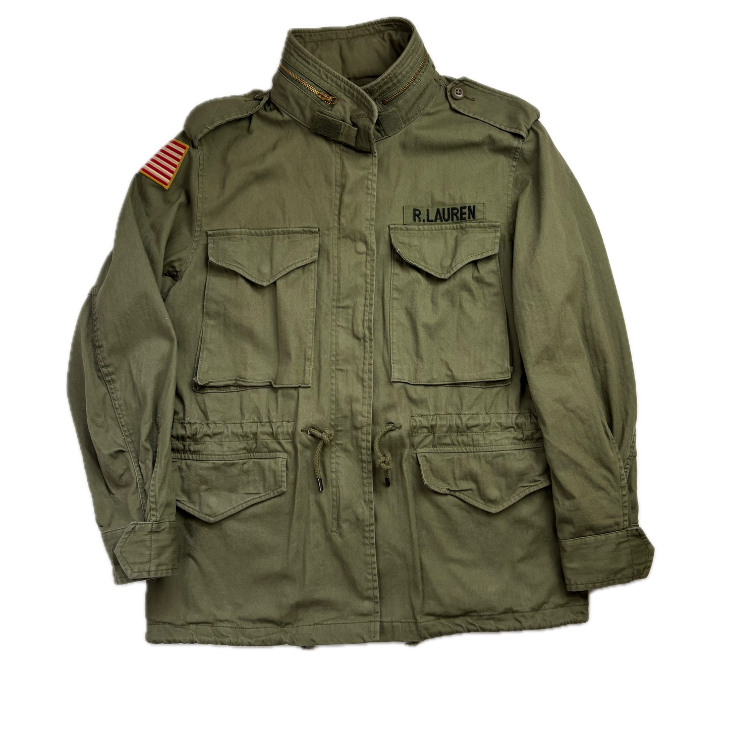 Polo Ralph Lauren Green Field Jacket Army Military - S
