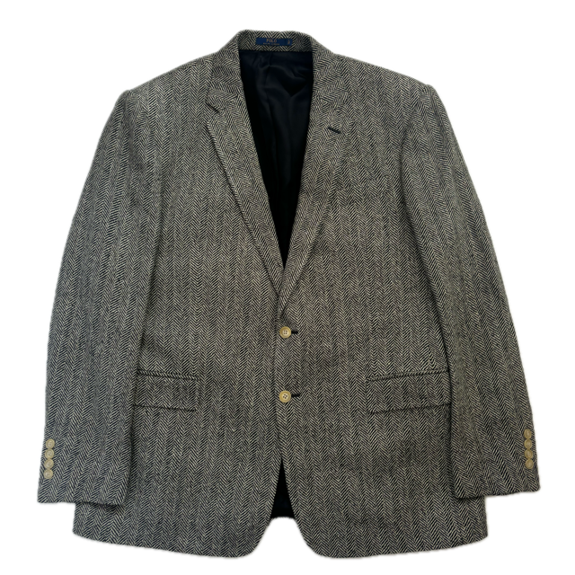 Polo Ralph Lauren Grey Herringbone Blazer (Linen Wool) - 44R