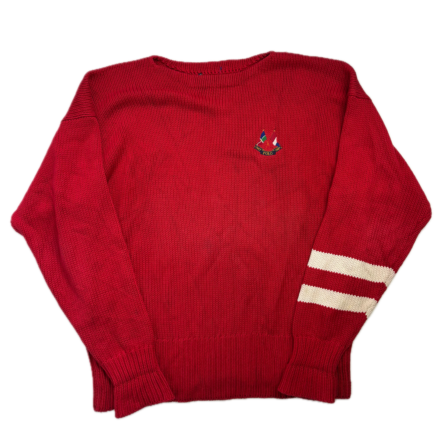Polo Ralph Lauren Red Cross Flags Jumper - L/XL