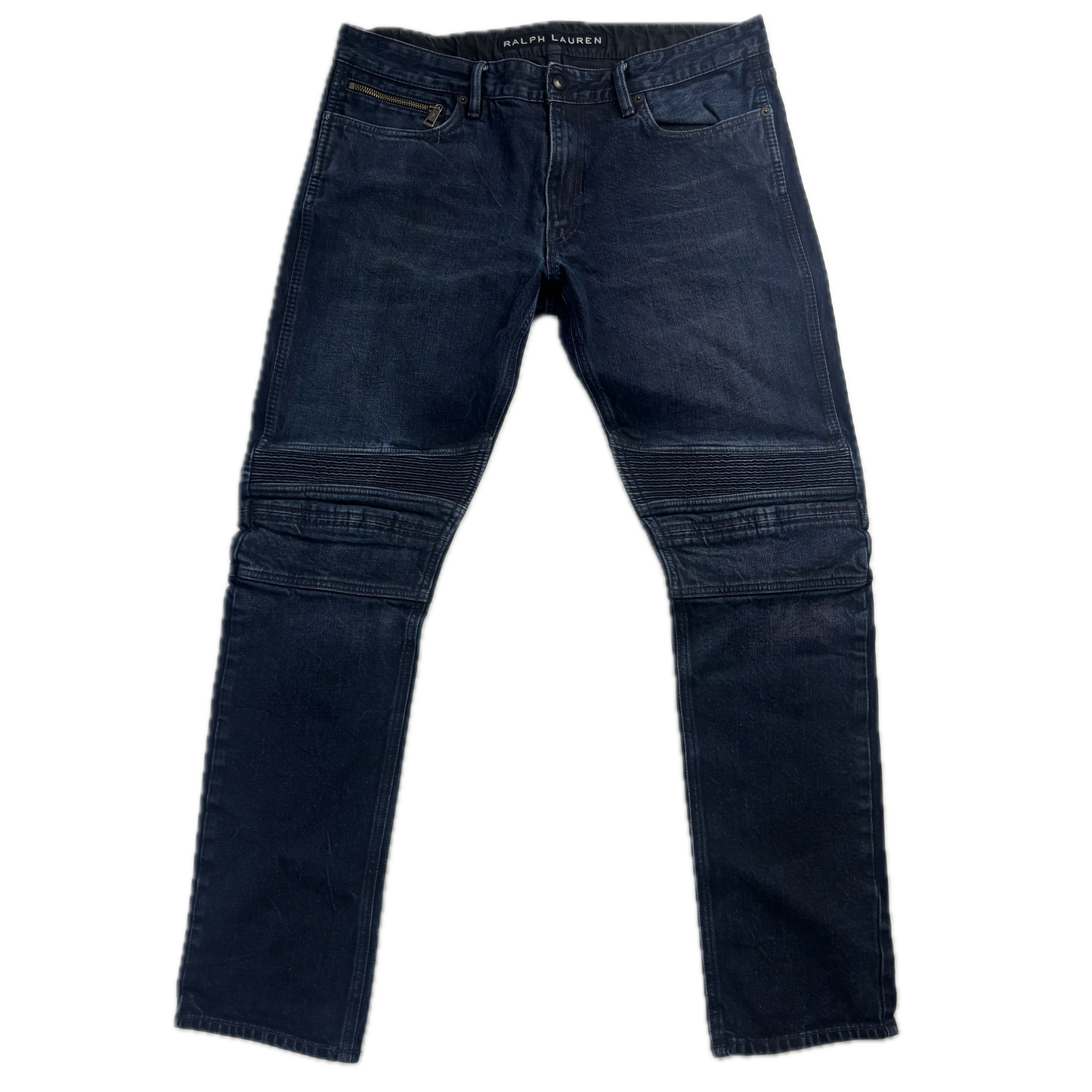 Ralph Lauren Black Label Jeans Biker Motorcycle Denim - 36x34