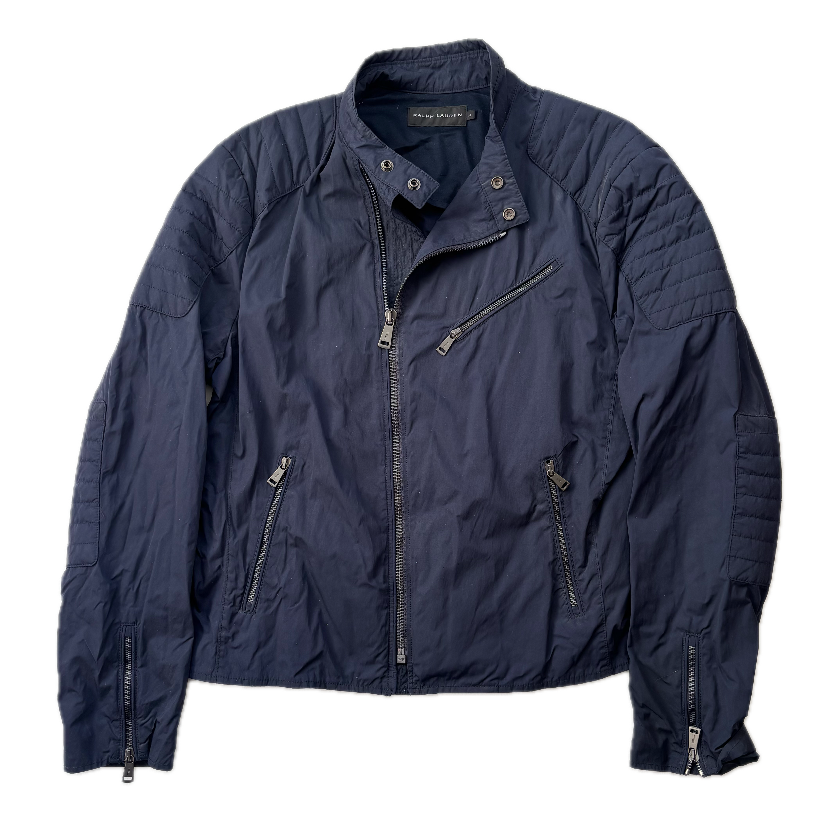 定10万 RALPH LAUREN BLACK LABEL バイカージャケット Ralph Lauren Jacket Biker Black Label Purple LABEL BLACK - RALPH