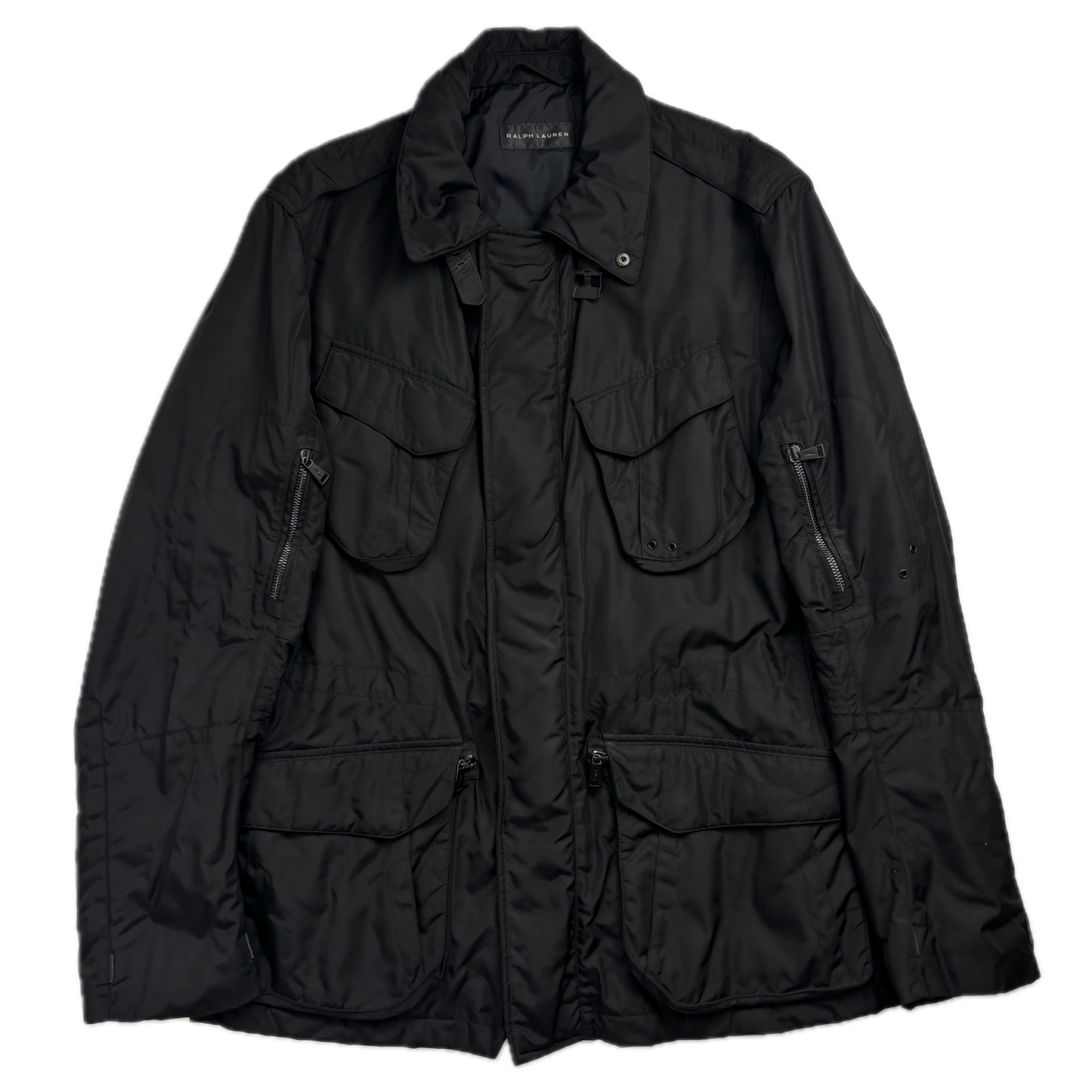 Black Label Utility Jacket Black Field Parka - L