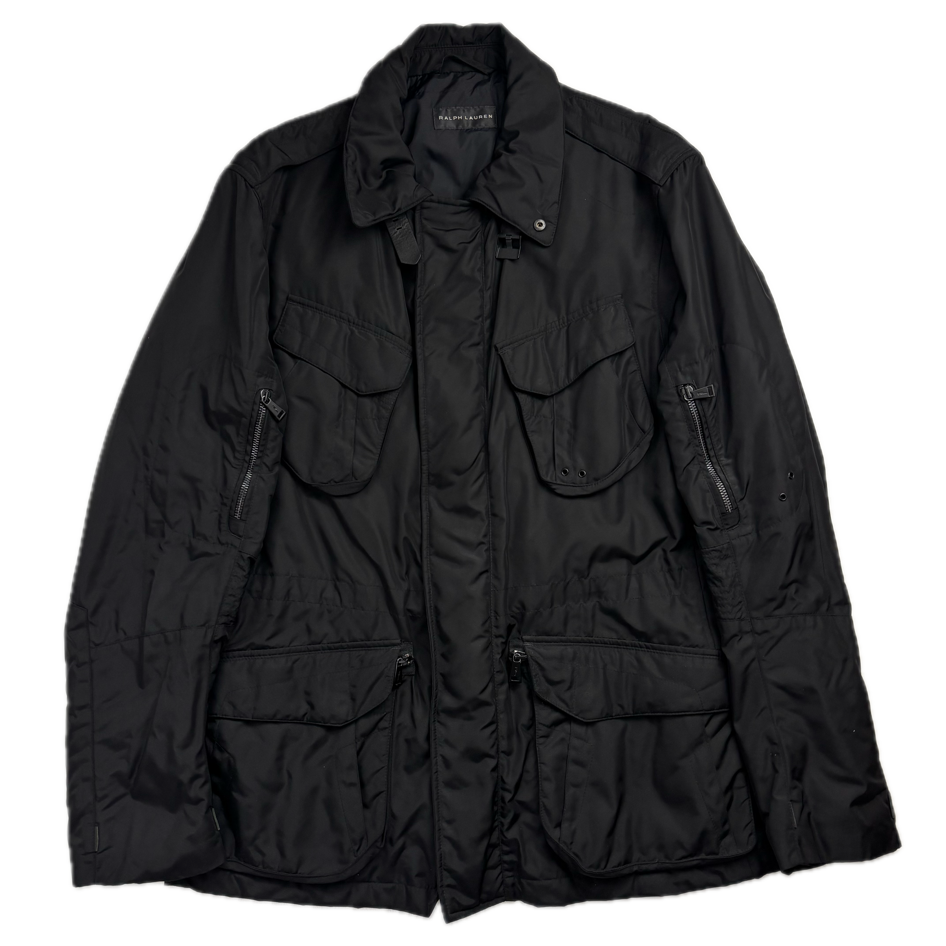 Black Label Utility Jacket Black Field Parka - L