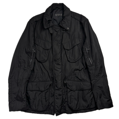 Black Label Utility Jacket Black Field Parka - L