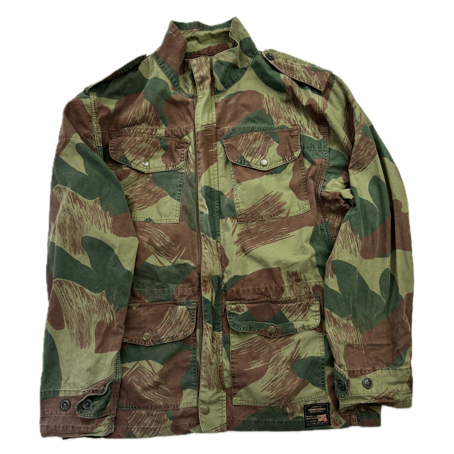 Denim & Supply Belgian Camo Smock Military Jacket Parka - L