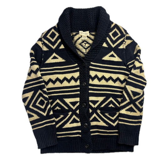 Denim & Supply Navy Beige Aztec Cardigan - M