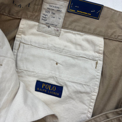Polo Ralph Lauren Beige Whitman Officer Ghurka Military Trouser Chino Pants - 40x32