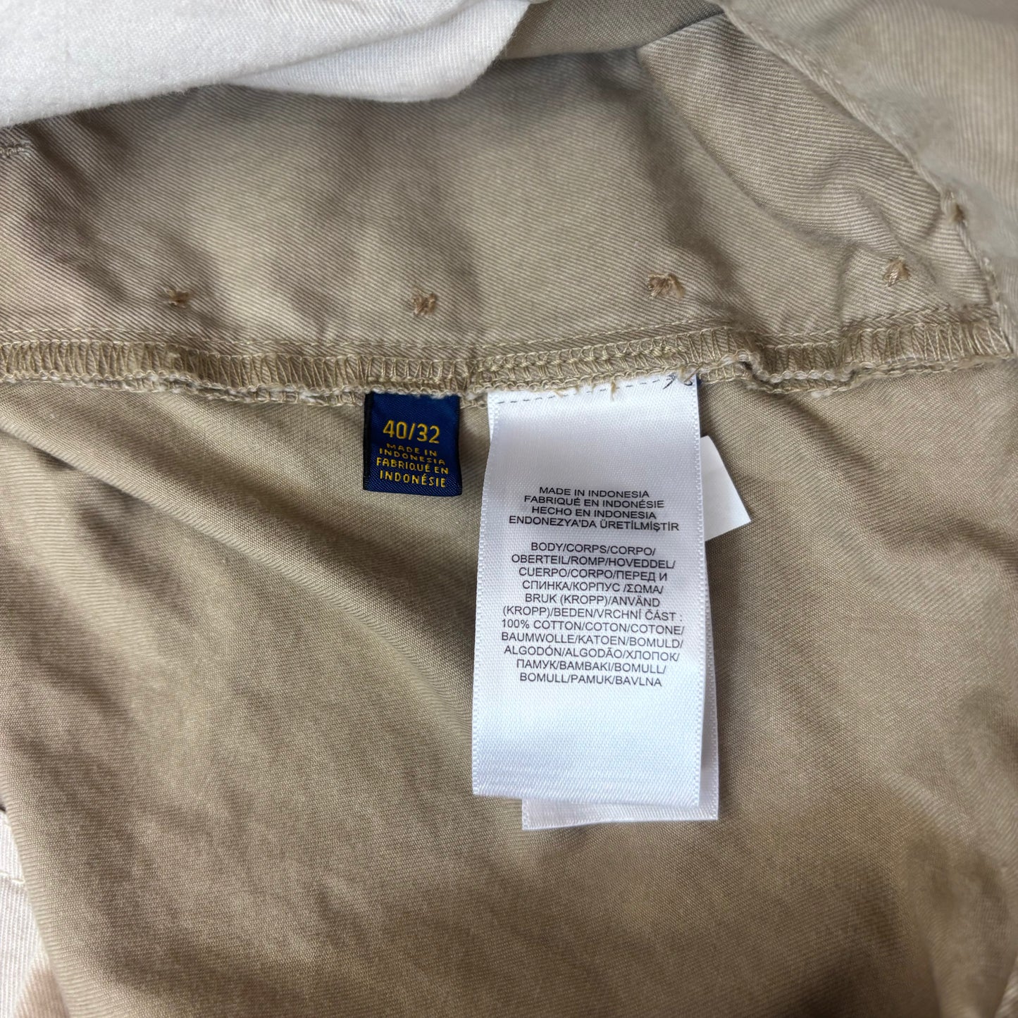 Polo Ralph Lauren Beige Whitman Officer Ghurka Military Trouser Chino Pants - 40x32