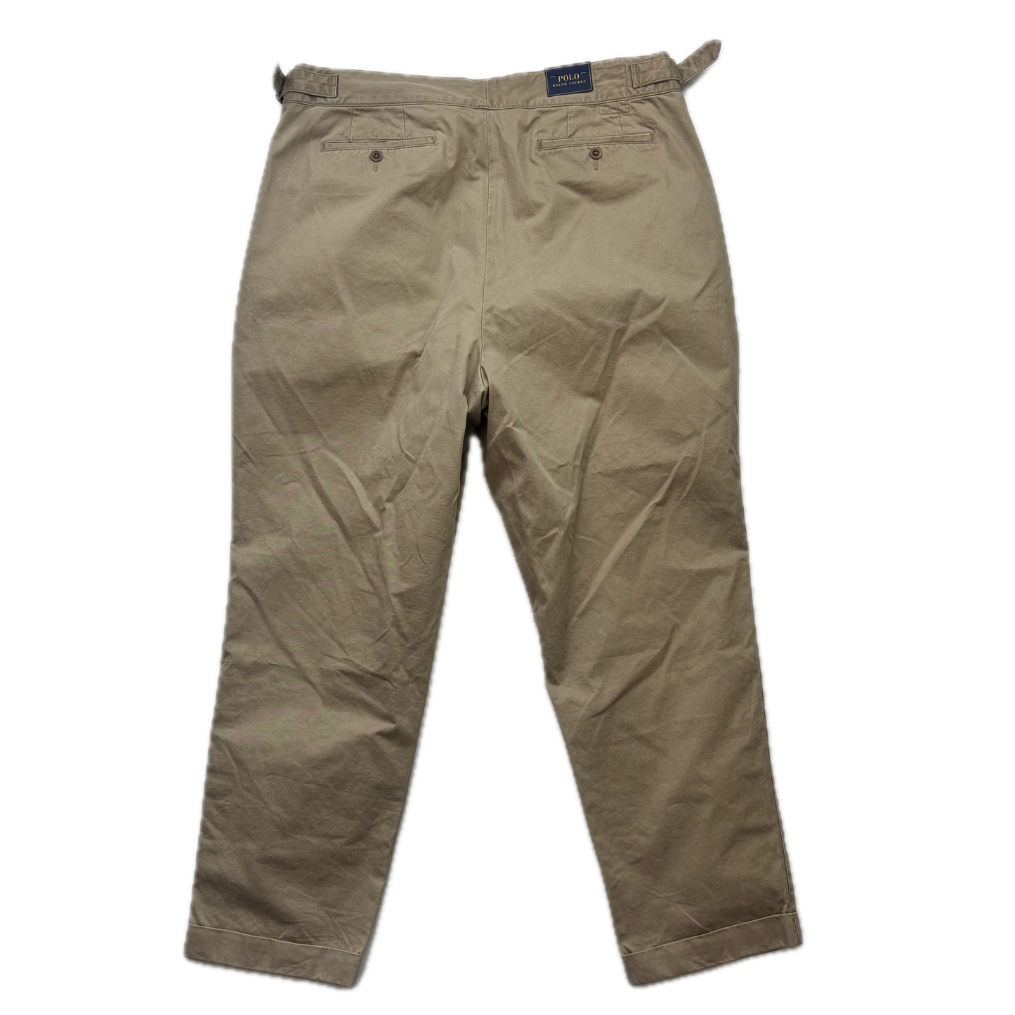 Polo Ralph Lauren Beige Whitman Officer Ghurka Military Trouser Chino Pants - 40x32
