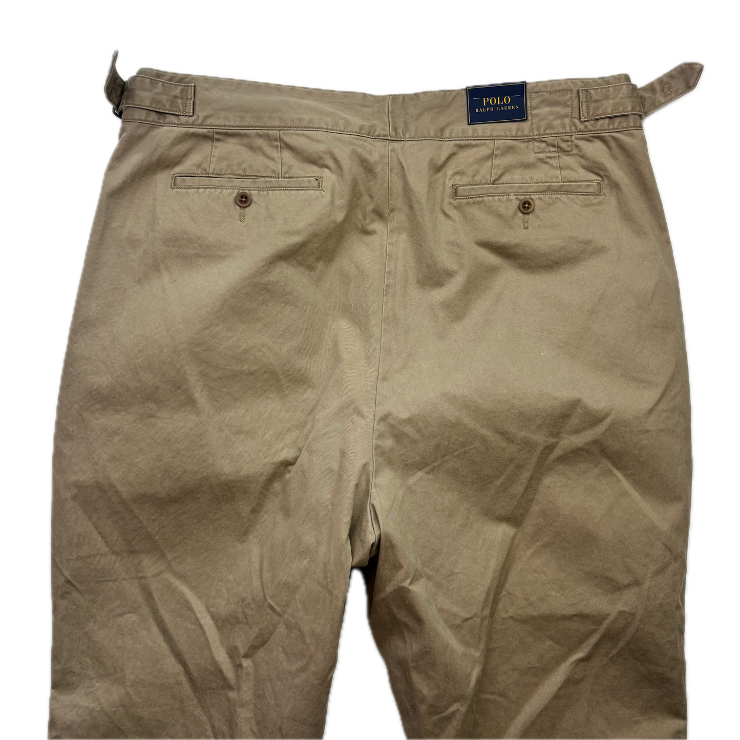 Polo Ralph Lauren Beige Whitman Officer Ghurka Military Trouser Chino Pants - 40x32