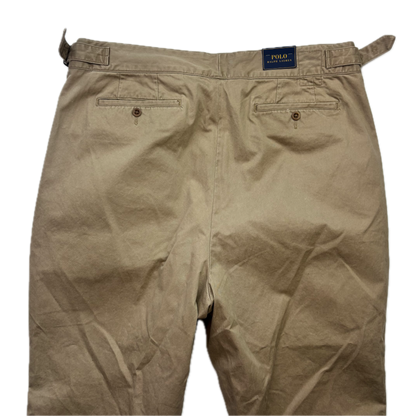 Polo Ralph Lauren Beige Whitman Officer Ghurka Military Trouser Chino Pants - 40x32