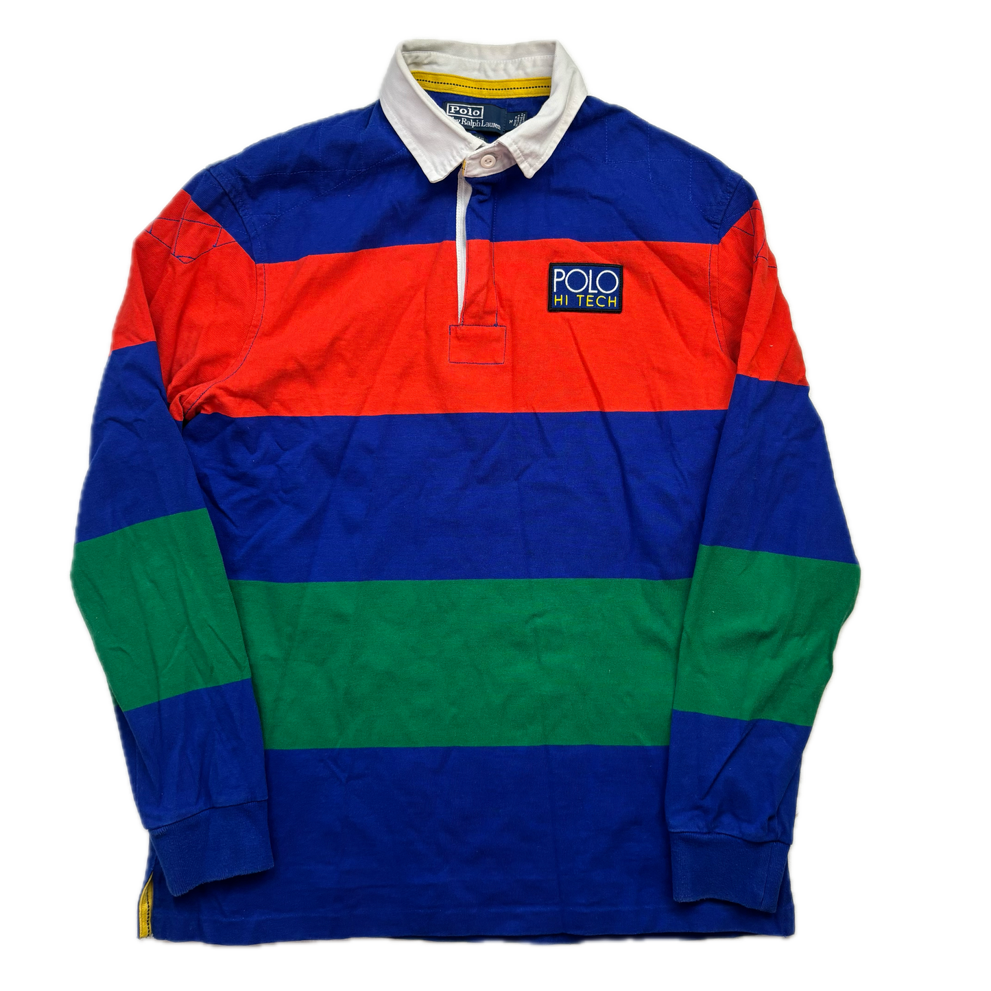 Polo Ralph Lauren Retro Hi Tech Colourblock Rugby Shirt - M