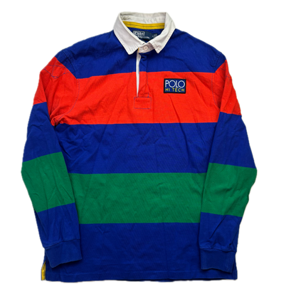 Polo Ralph Lauren Retro Hi Tech Colourblock Rugby Shirt - M