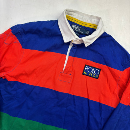 Polo Ralph Lauren Retro Hi Tech Colourblock Rugby Shirt - M