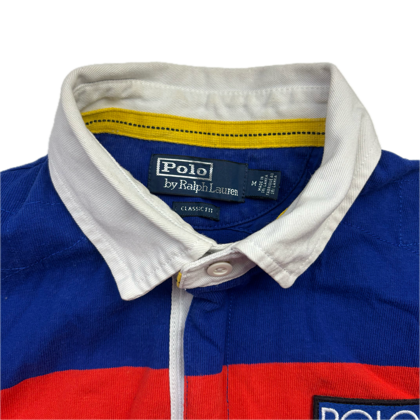 Polo Ralph Lauren Retro Hi Tech Colourblock Rugby Shirt - M