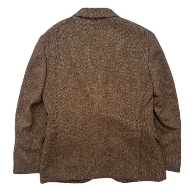 Polo Ralph Lauren Brown Herringbone Blazer (Wool Polyester Nylon) - 40S