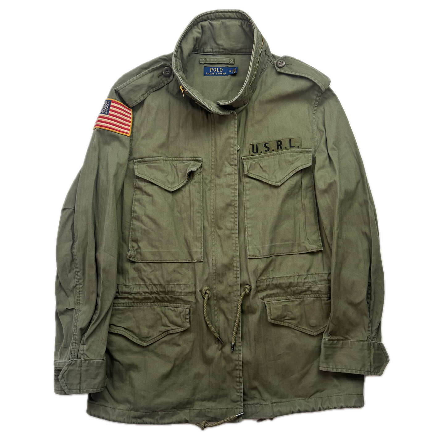 Polo Ralph Lauren Green Army Military Field Jacket - M