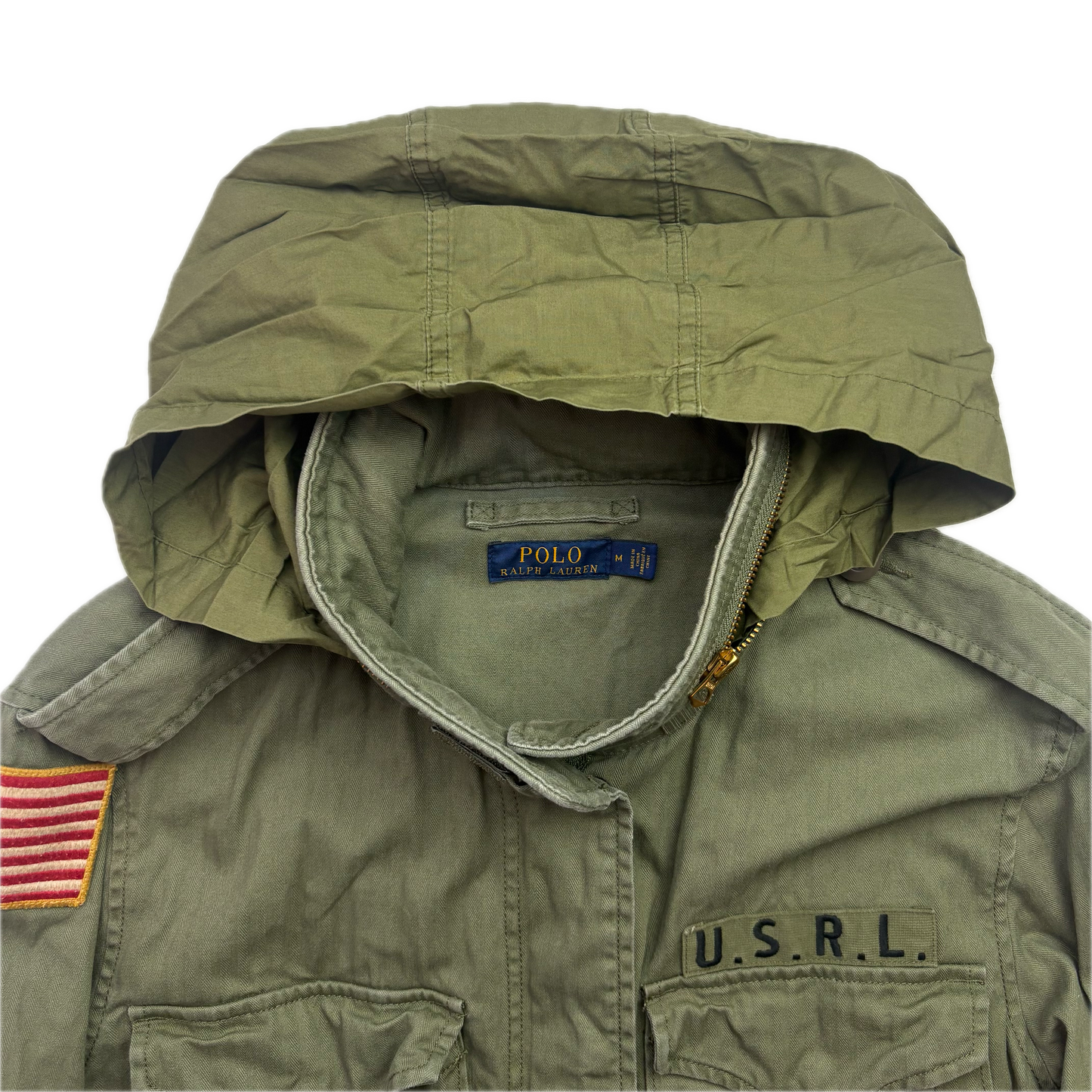Polo Ralph Lauren Green Army Military Field Jacket - M