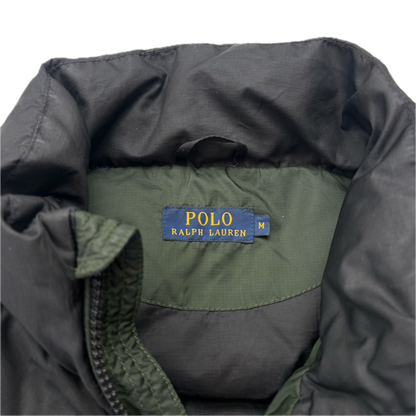 Polo Ralph Lauren Green Black Body Warmer Gilet Down Vest - M