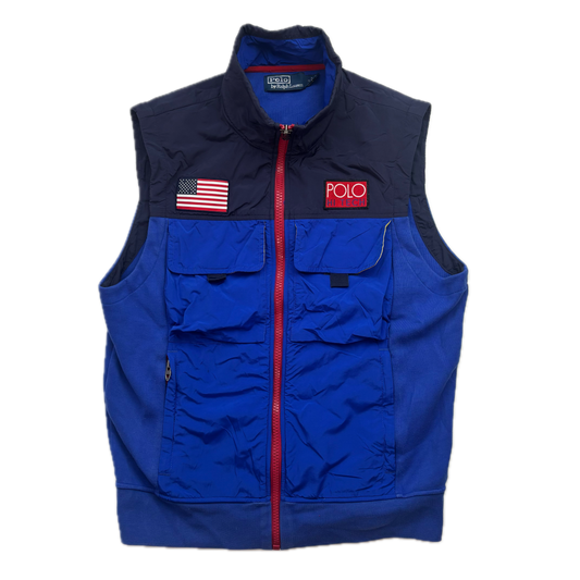 Polo Ralph Lauren Retro Hi-Tech Hybrid Navy Blue Utility Vest - M