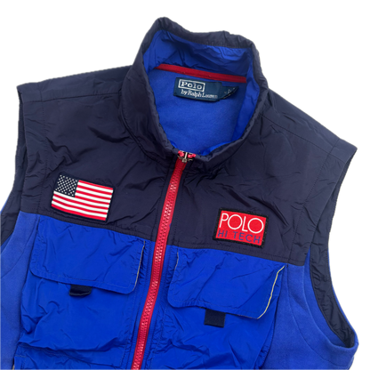 Polo Ralph Lauren Retro Hi-Tech Hybrid Navy Blue Utility Vest - M