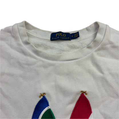 Polo Ralph Lauren Tri-Colour Cross Flags Sweatshirt Retro - M