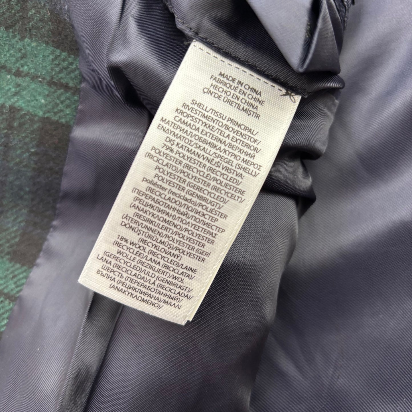 Polo Ralph Lauren BlackWatch Green Navy Tartan Modern Fit Blazer Sports Coat - 42R