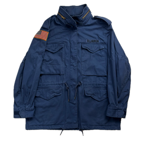 Navy Blue Military Army Parka Jacket  - XL