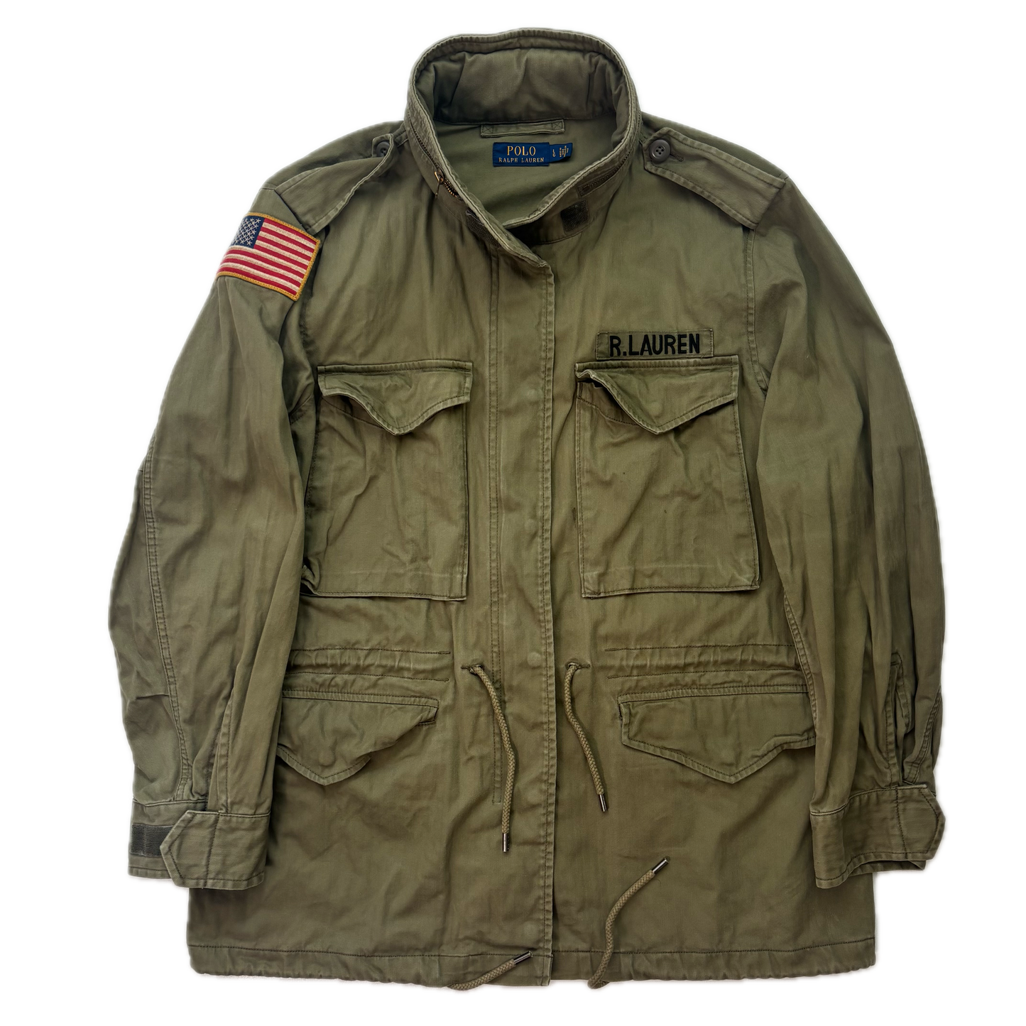 Polo Ralph Lauren Green Army Military Field Jacket - L