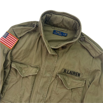 Polo Ralph Lauren Green Army Military Field Jacket - L
