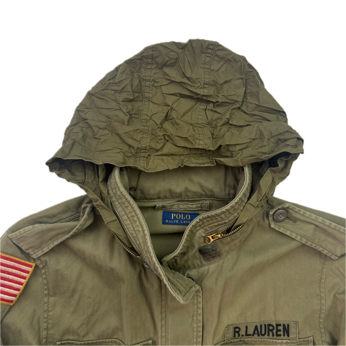 Polo Ralph Lauren Green Army Military Field Jacket - L