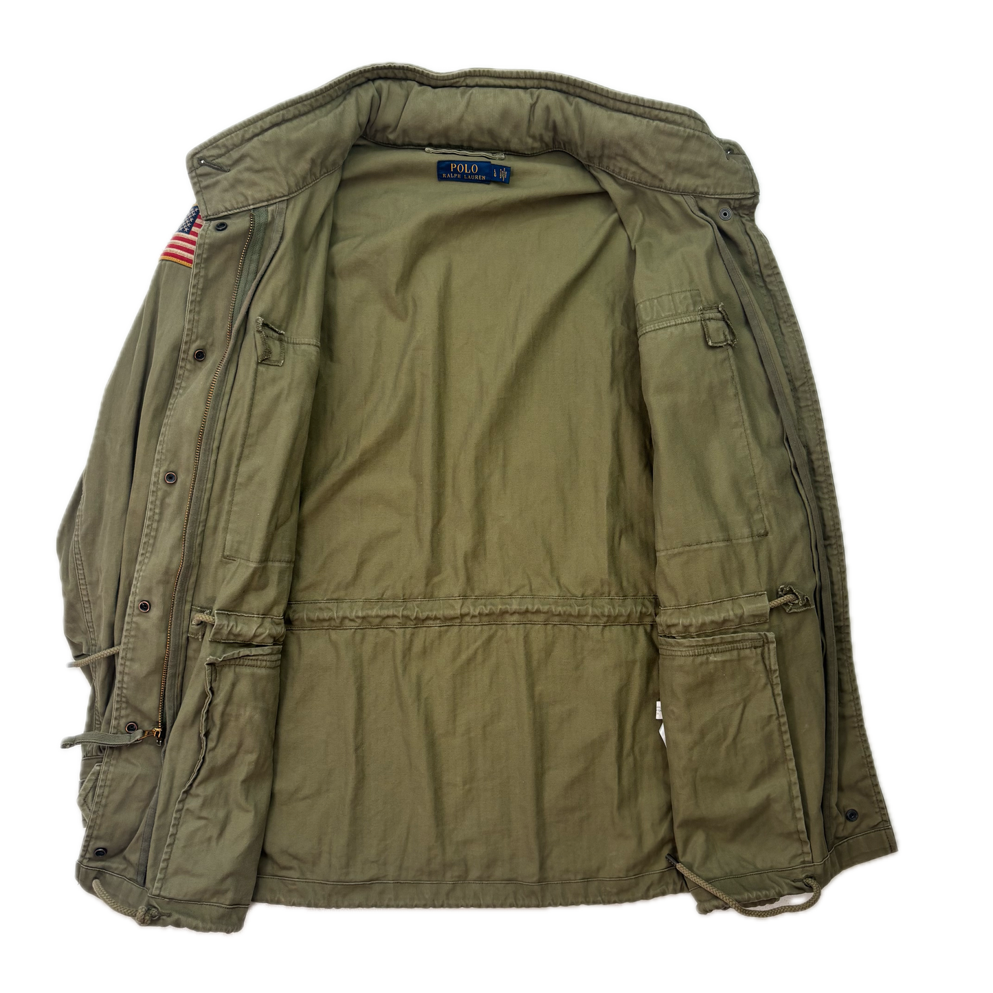 Polo Ralph Lauren Green Army Military Field Jacket - L