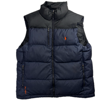 Polo Ralph Lauren Navy Black Body Warmer Gilet Down Vest - L
