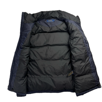 Polo Ralph Lauren Navy Black Body Warmer Gilet Down Vest - L