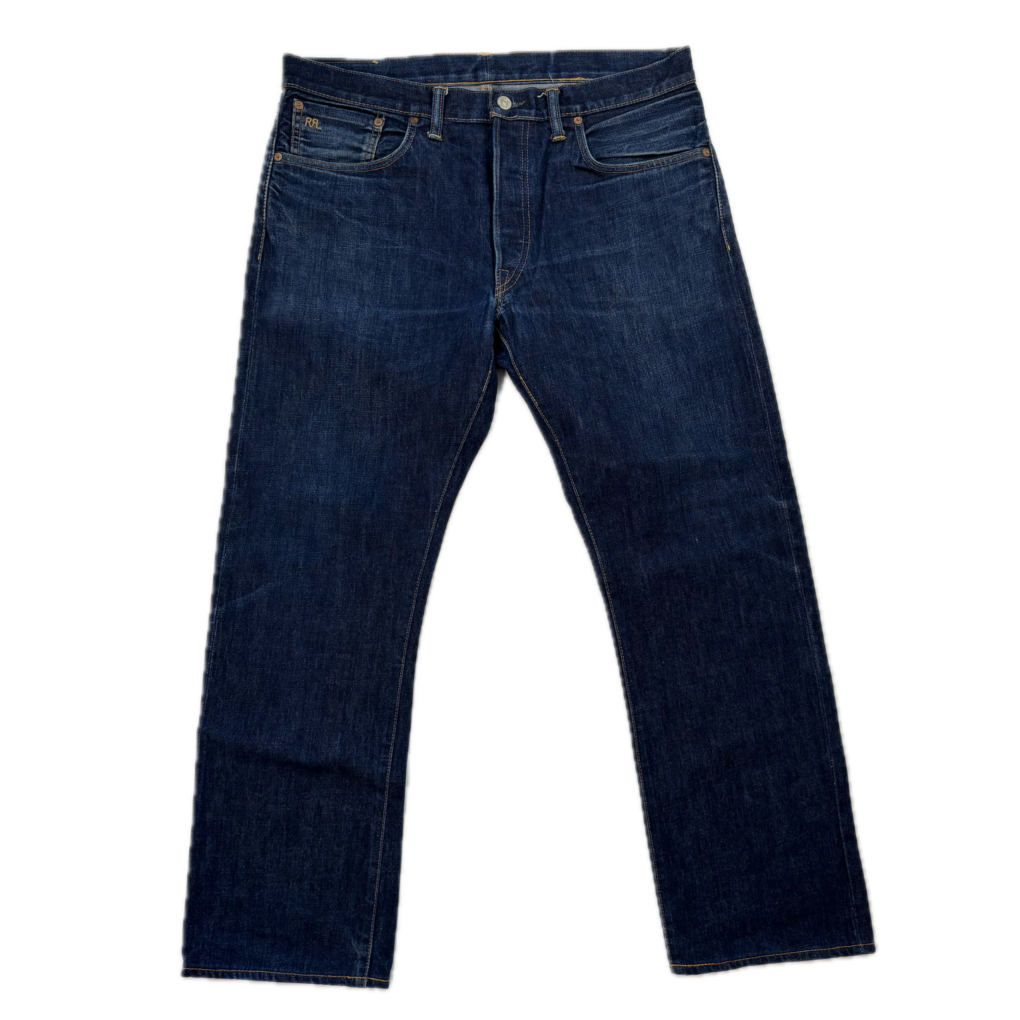 RRL Ralph Lauren Blue Jeans Slim Fit American Woven Selvedge Denim - 36x30